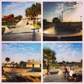 Bethune Point Skatepark, Daytona Beach, FL. Photo @derek_antiair